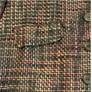 NWT Women’s Frayed Tweed Jacket Mid Long Blazer/Coat size size small